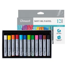 Creioane pastel ulei DMAST by Pebeo, 12 culori/set